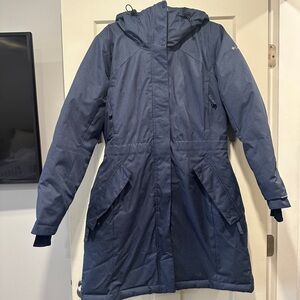 Columbia Navy Blue Hooded Parka